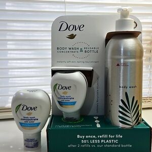 Dove body wash & reusable